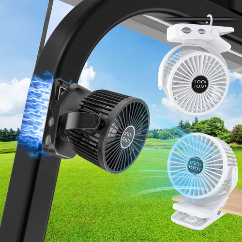 Unisex Rechargeable Clip-On Cooling Fan Bowlift