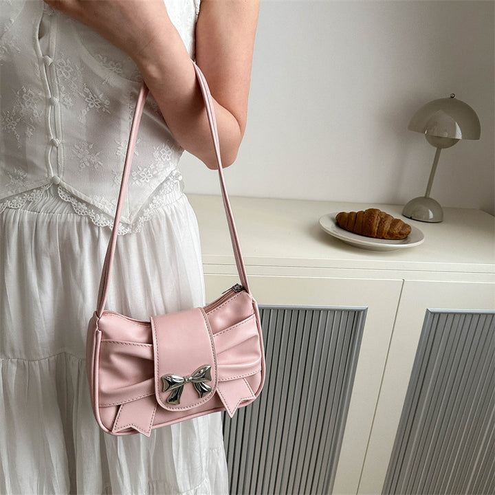 Elegant Bow Accent Shoulder Bag Bowlift