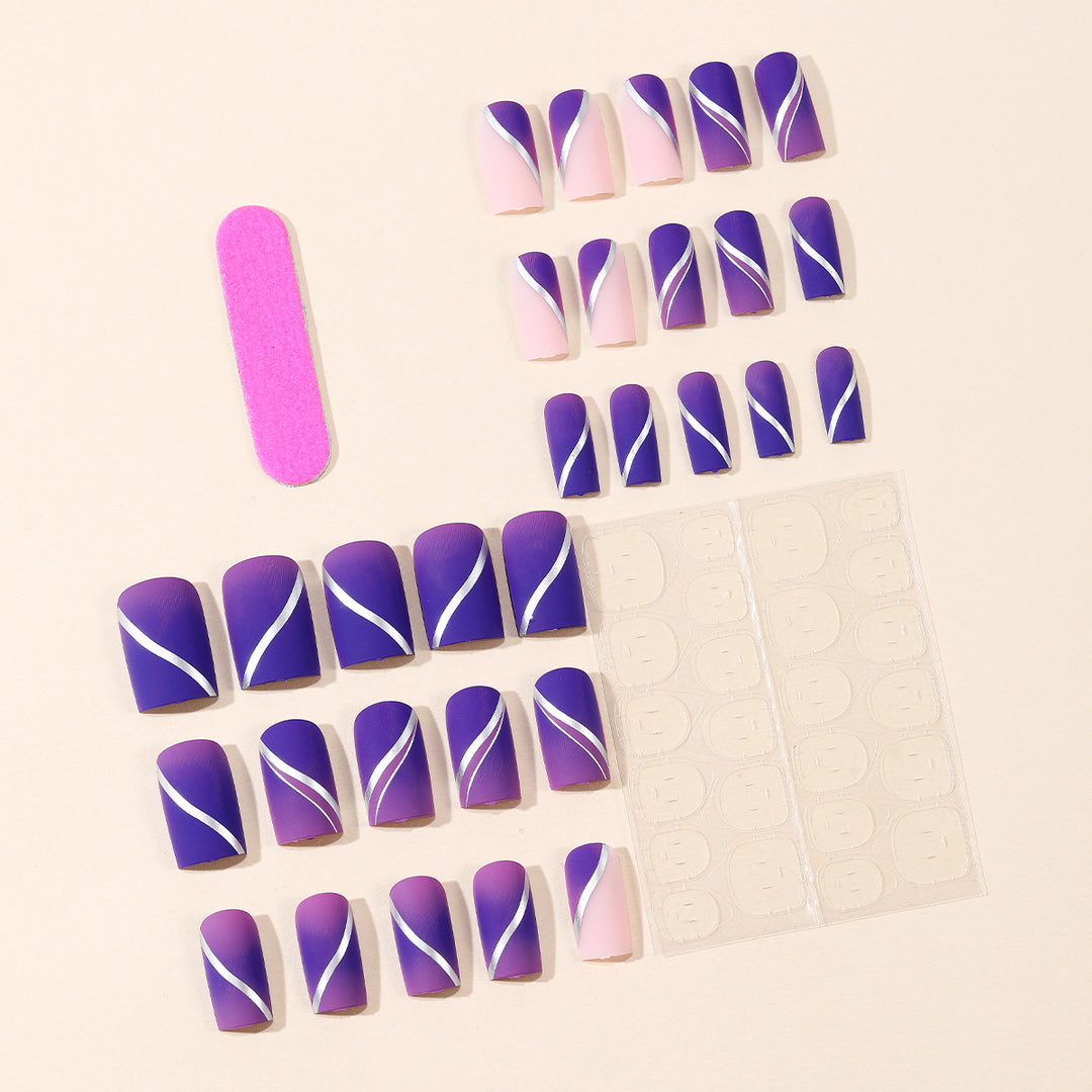 Stylish Matte Finish Nail Art Extensions Bowlift
