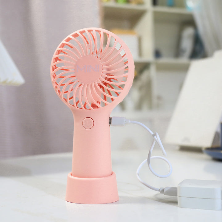 Ladies Portable Mini Handheld Fan with Ergonomic Grip Bowlift