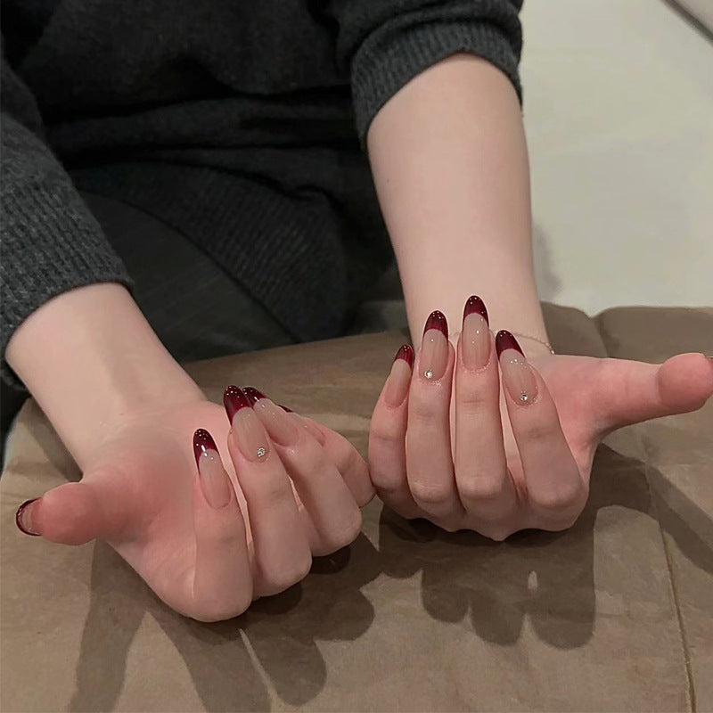Ombre Press-On Nails with Glossy Finish Bowlift