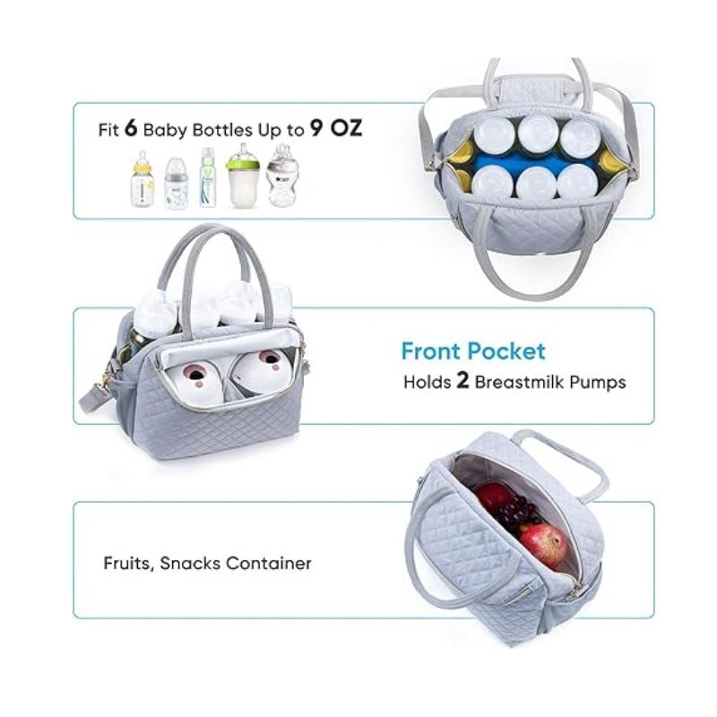 Multifunctional cooler bag with insulated interior compartment Bowlift