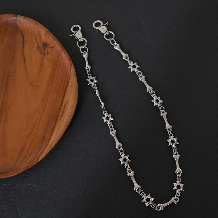 Elegant necklace with cross and bone pendants Bowlift