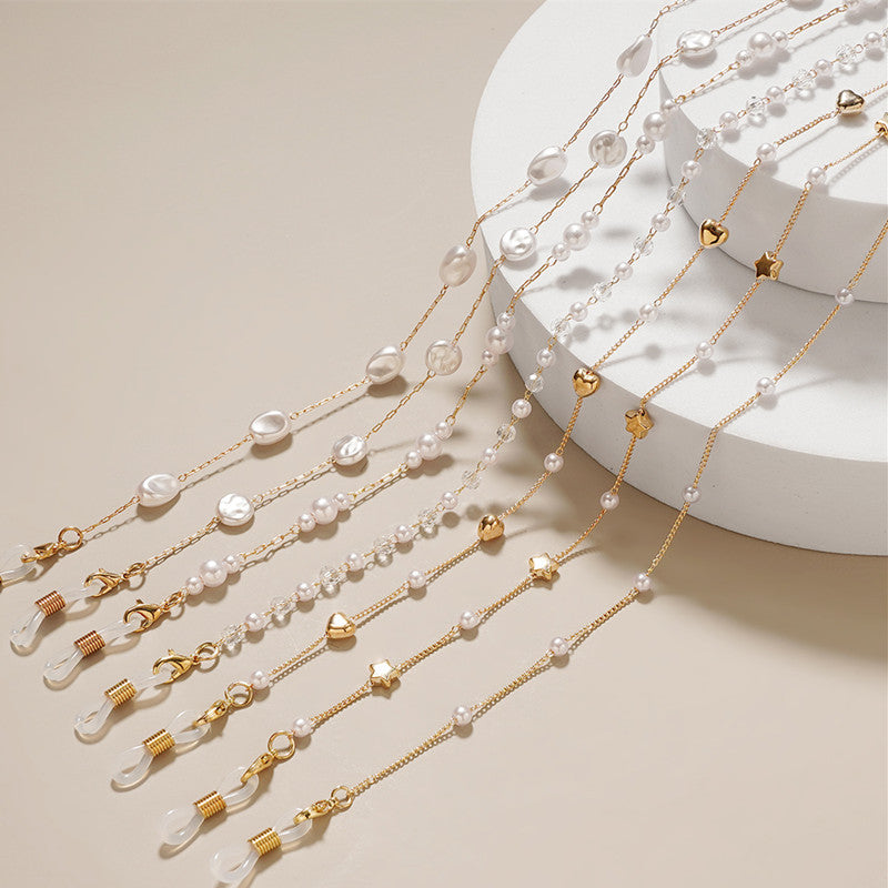 Artistic Colorful Beaded Eyewear Chain Bowlift