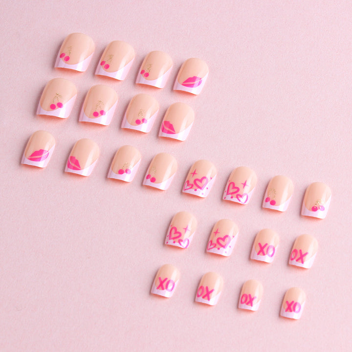 Artistic Abstract Press-On Nails Bowlift
