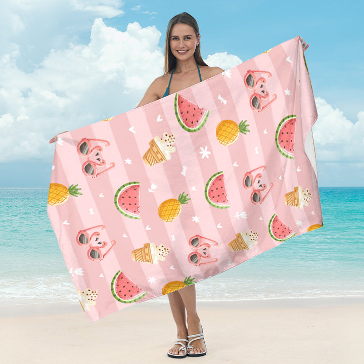 Beach towel with cheerful fruit motif Bowlift