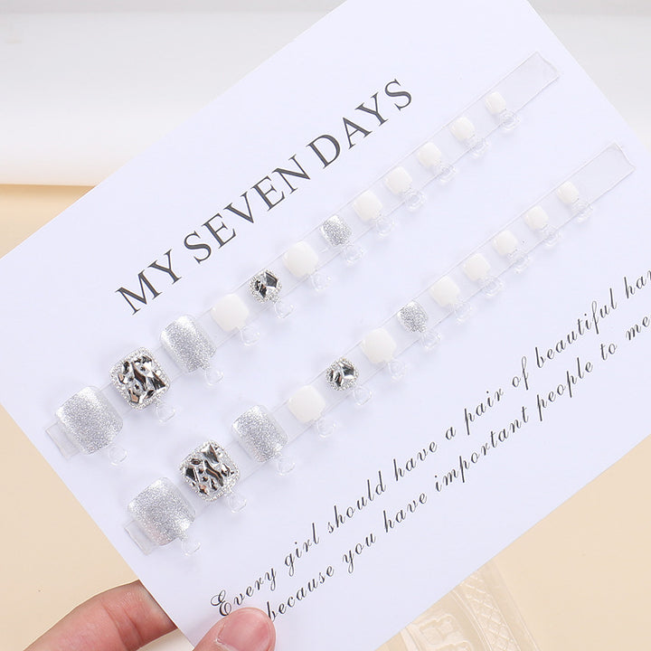 Sparkling Gel Toe Nail Art Bowlift