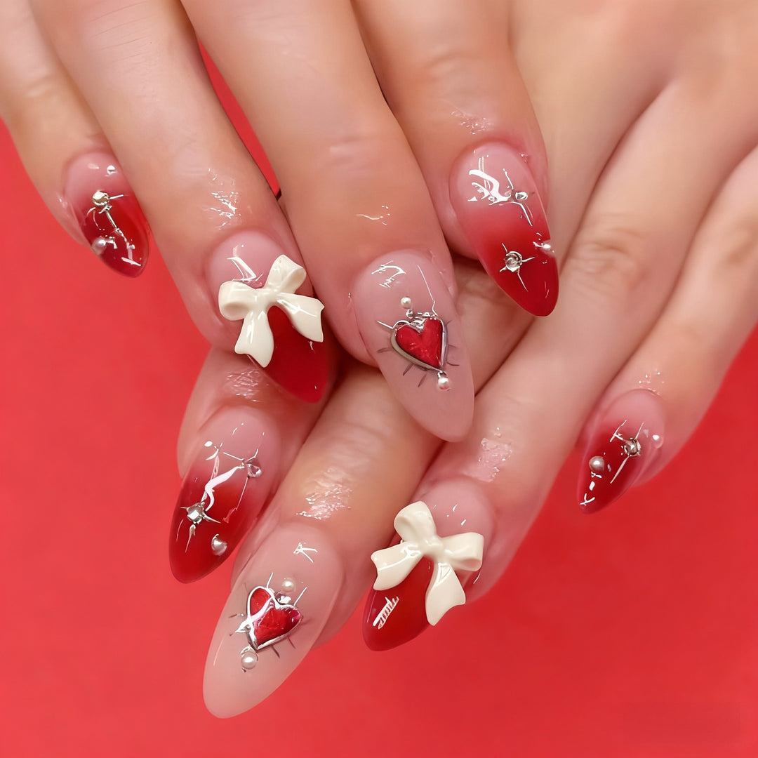 Decorative Press-On Nail Art Bowlift