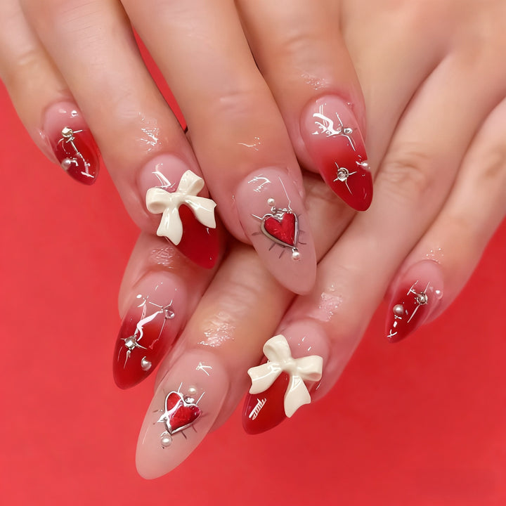 Decorative Press-On Nail Art Bowlift