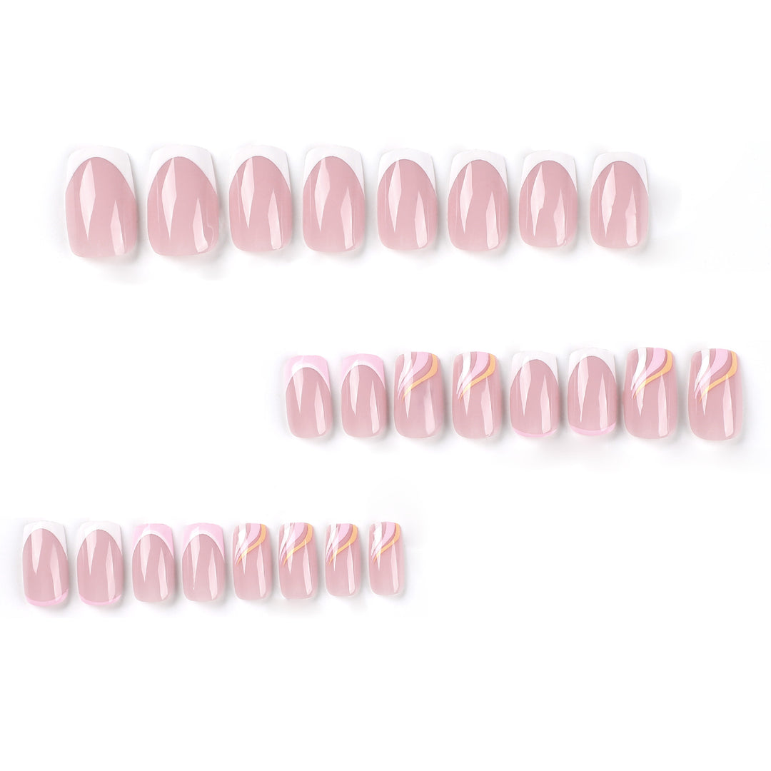 Artful Gel Nails with Elegant Accents Bowlift