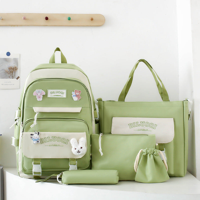 Multi-Purpose School Backpack and Tote Bag Set Bowlift
