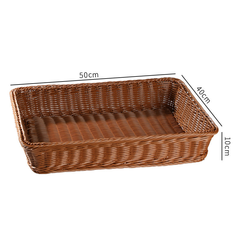 Large Rectangular Woven Storage Tray Bowlift