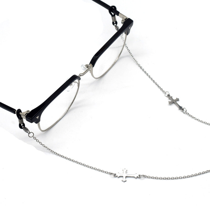 Stylish Cross-Designed Eyewear Chain Bowlift