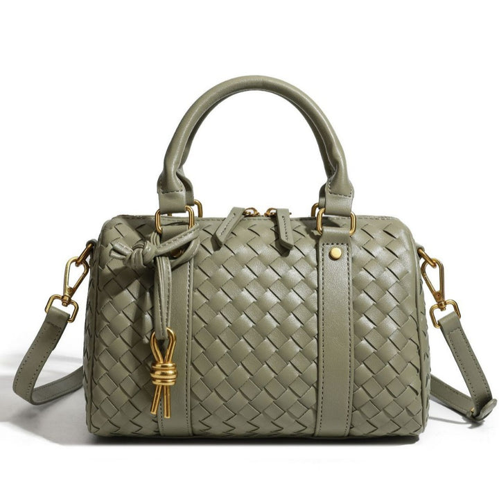 Elegant Braided Handbag Bowlift