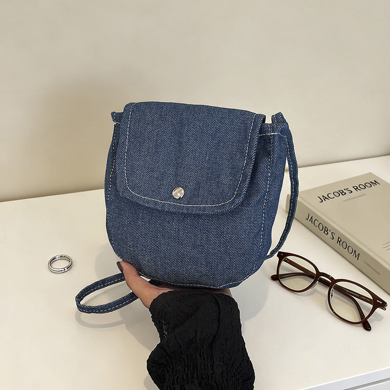 WoCompact Denim Crossbody Bag Bowlift