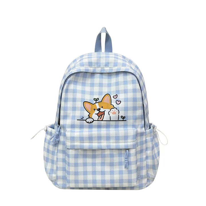 Backpack with Cute Dog Design and Clever Compartment Layout Bowlift
