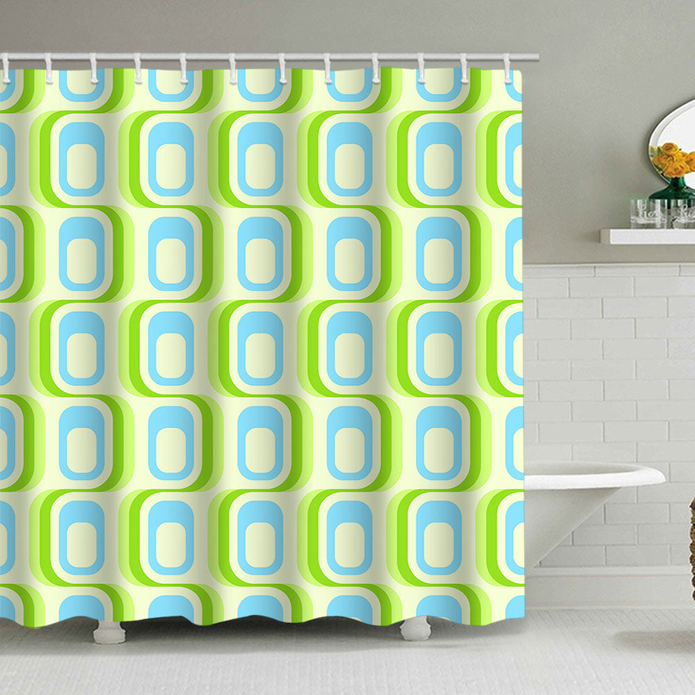 Geometric Motif Shower Curtain Bowlift