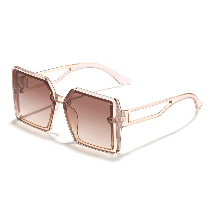Women's sunglasses with unique square frame and sparkling accent Bowlift