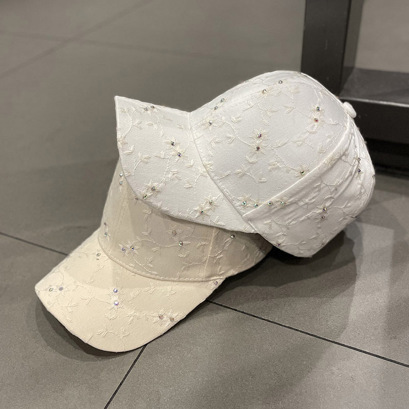 Women's Embellished Floral Cap Bowlift