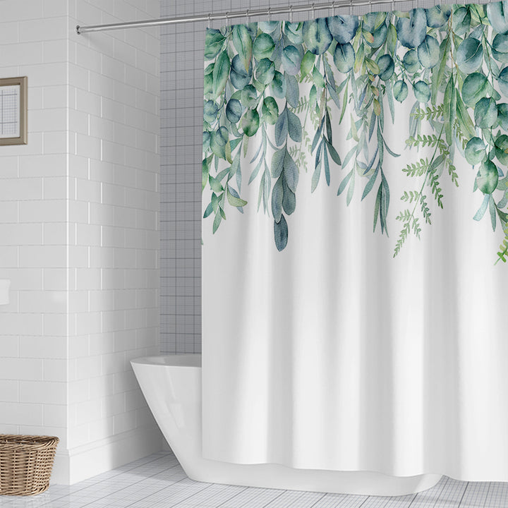 Leafy Botanical Shower Curtain Bowlift