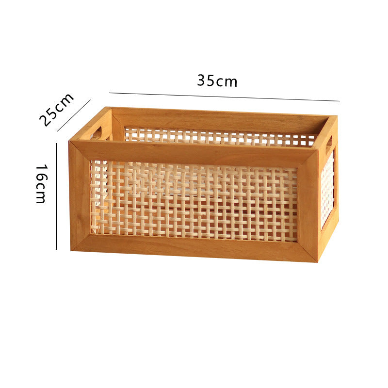 Storage basket made of natural wood Bowlift