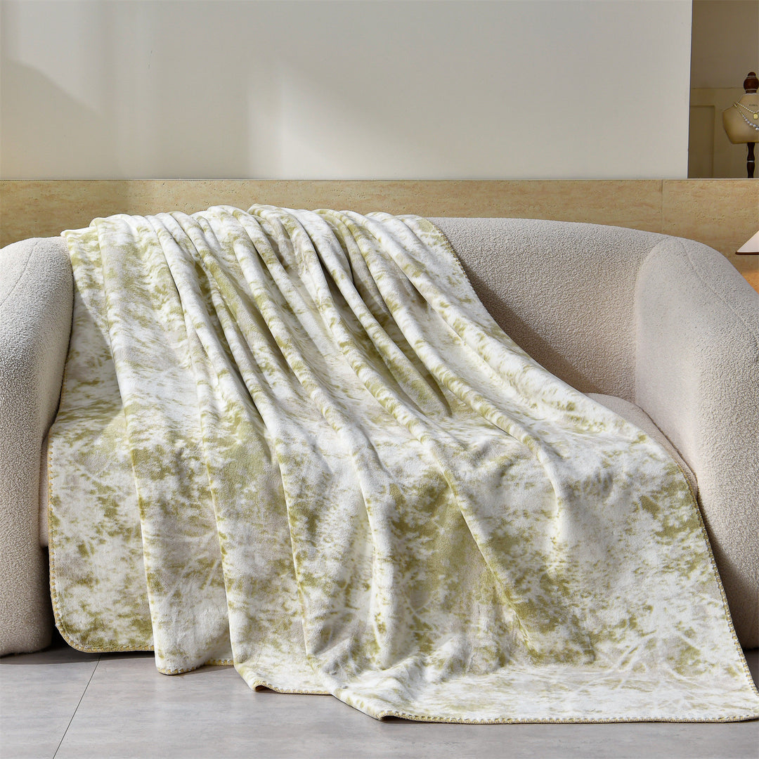 Luxury Leopard-Print Fleece Throw Blanket Bowlift