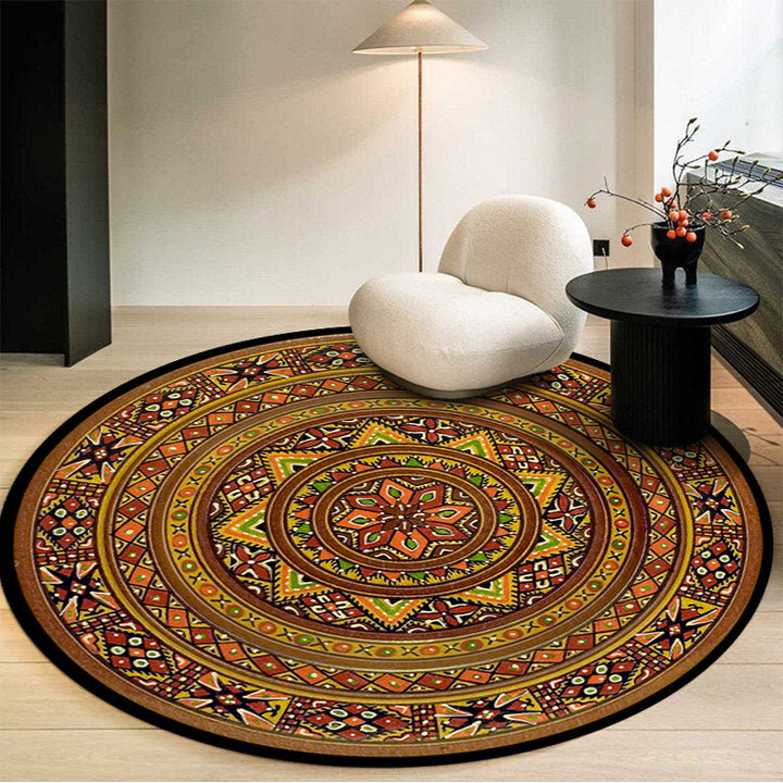 Artistic Mandala Pattern Area Rug