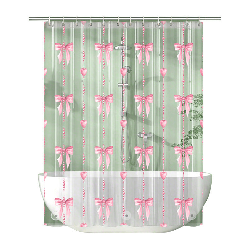 Decorative Shower Curtain Bowlift
