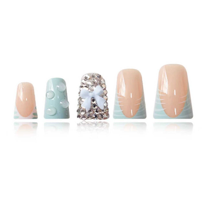 Decorative 3D Press-On Nail Extensions Bowlift