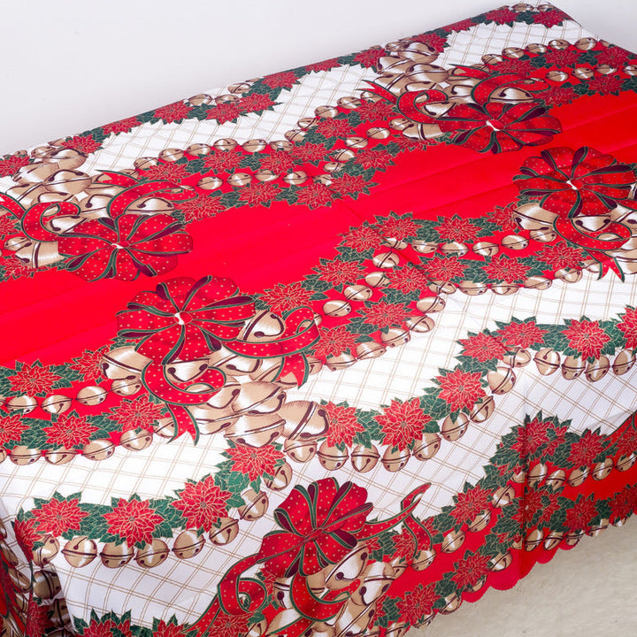 BowLift | Christmas Decorations Christmas Polyester Printed Tablecloth Christmas Tablecloth