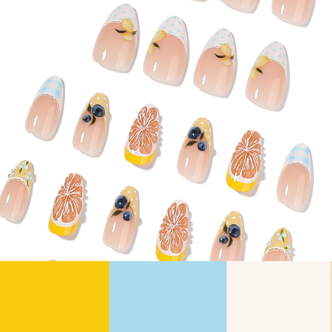 Artistic Nail Extensions with Creative Floral Design Bowlift