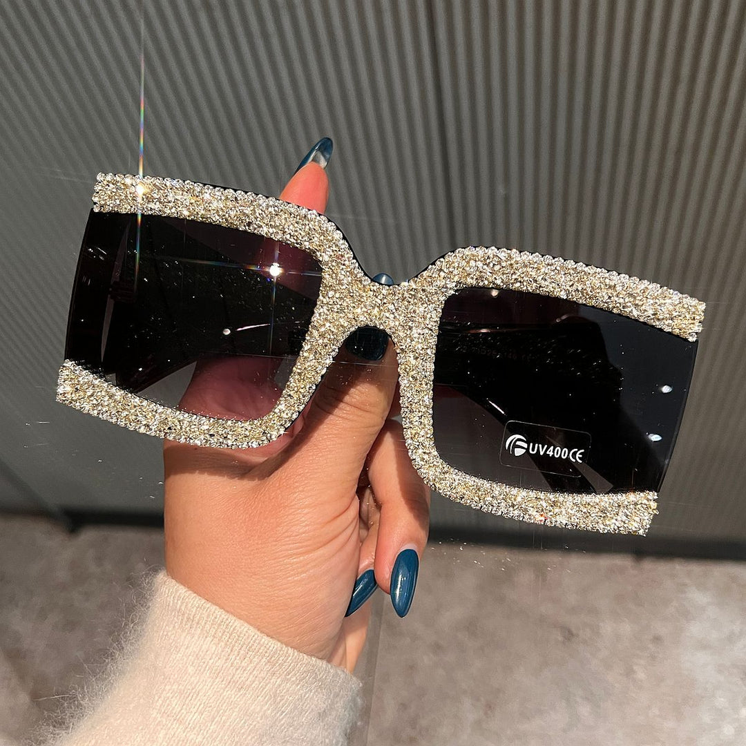 Women's sunglasses with rhinestone decorated frame Bowlift