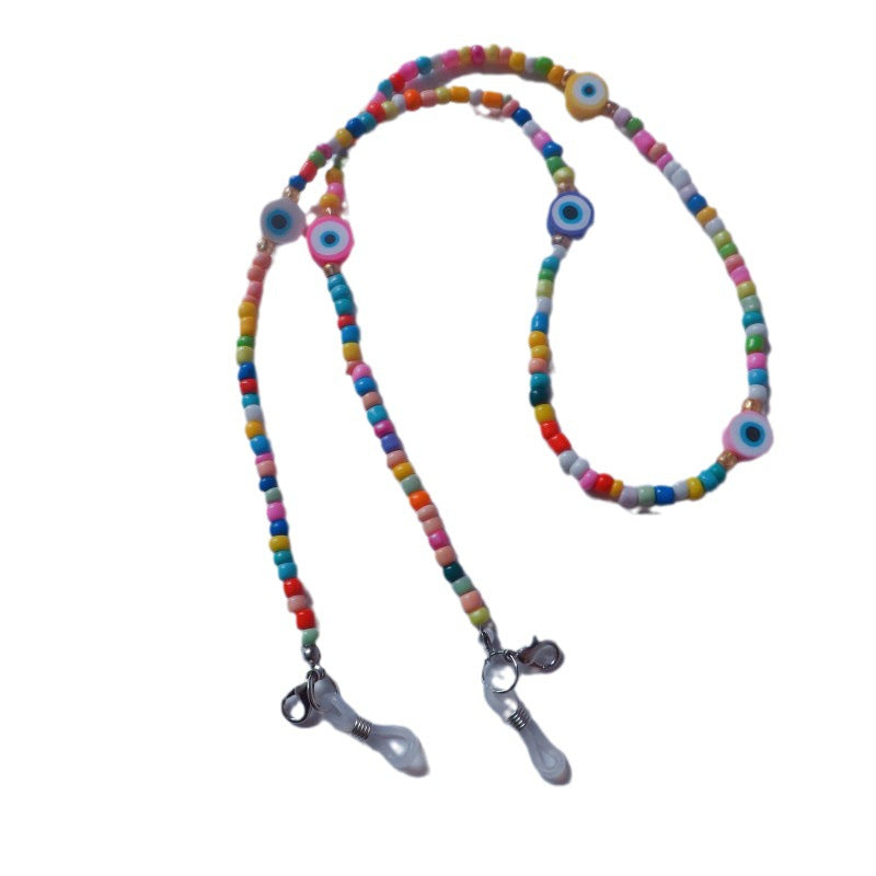Colorful glasses holder chain with eye motifs Bowlift
