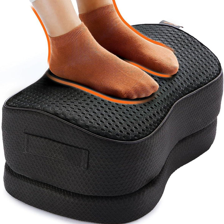 Adjustable Ergonomic Memory Foam Under-Desk Footrest Bowlift