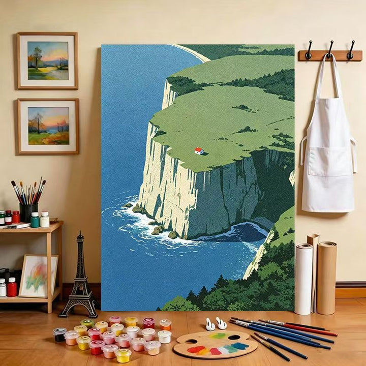 Tropical Island Landscape Canvas Art Print Bowlift
