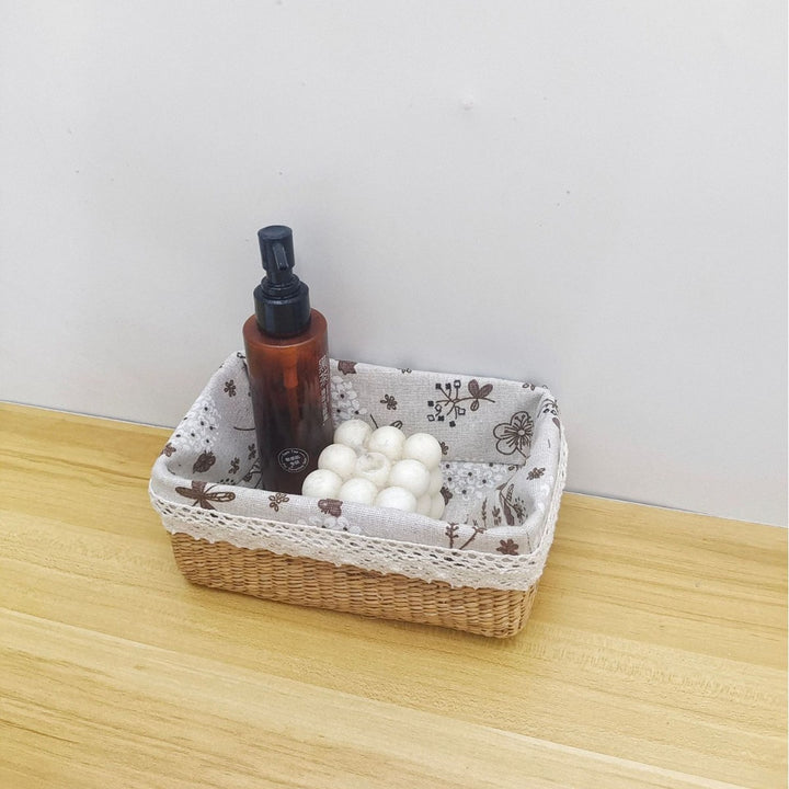 Decorative Woven Storage Basket Bowlift