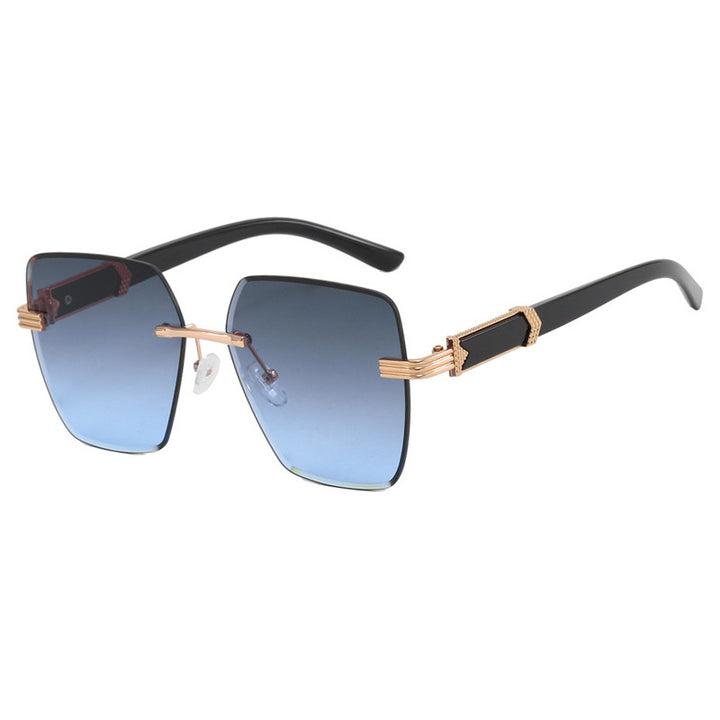 Women's trendy square sunglasses with glamorous accents and UV protection Bowlift