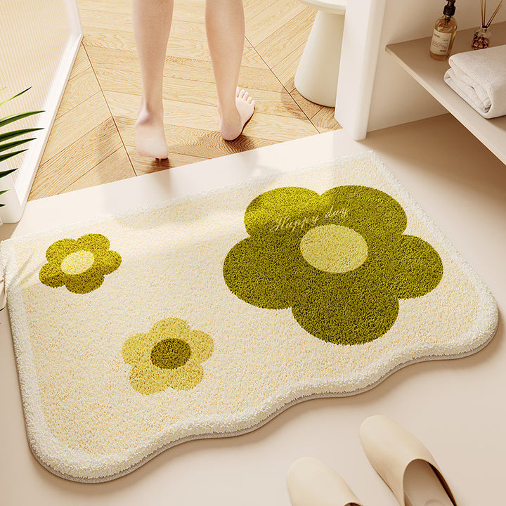 Soft Textured Bathroom Rug Bowlift