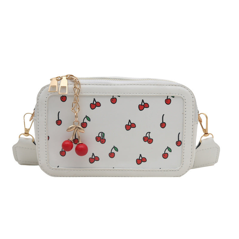 Fun Cherry Print Crossbody Bag Bowlift