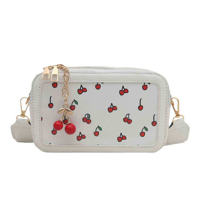 Fun Cherry Print Crossbody Bag Bowlift