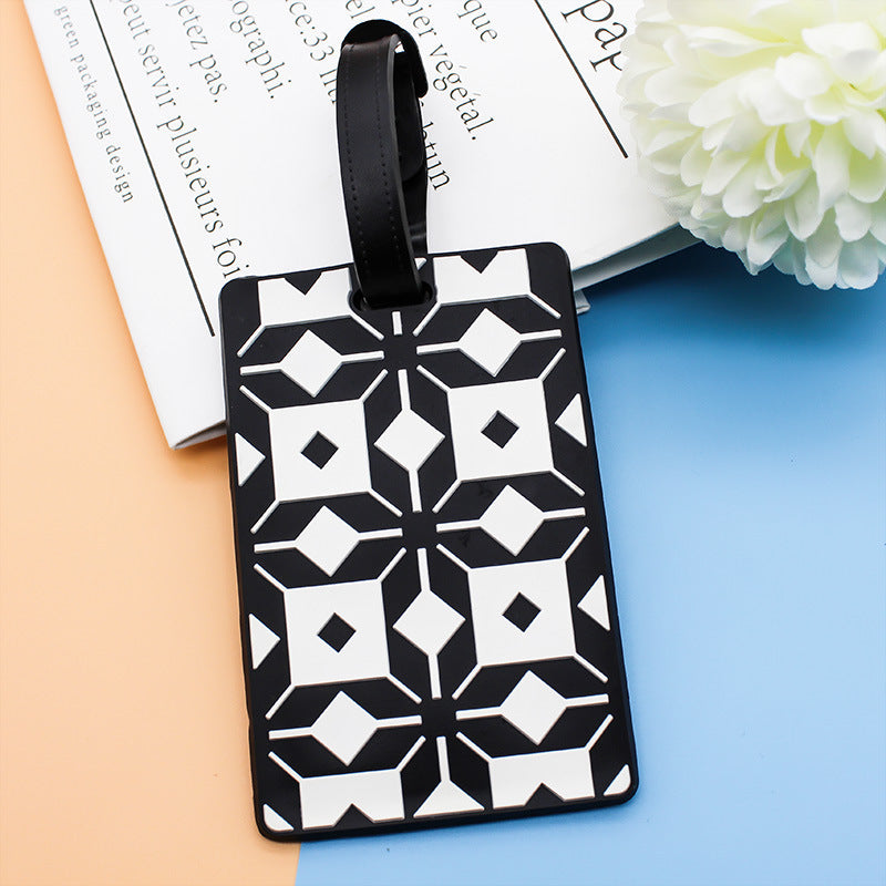 Unisex Geometric Pattern Luggage Tag Bowlift
