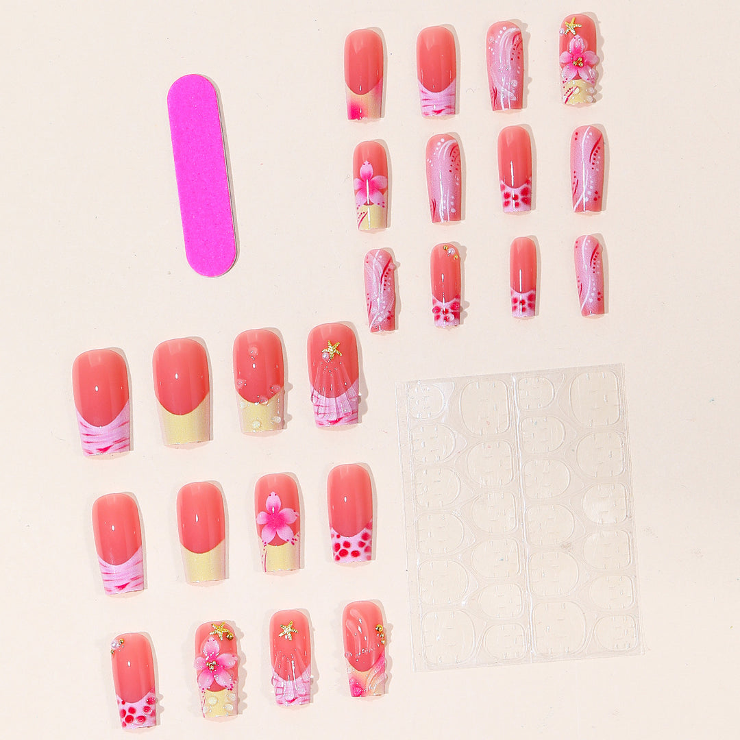 Artistic Floral Nail Art Set Bowlift