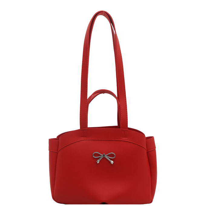 Elegant Bow Accent Handheld Tote Bag Bowlift