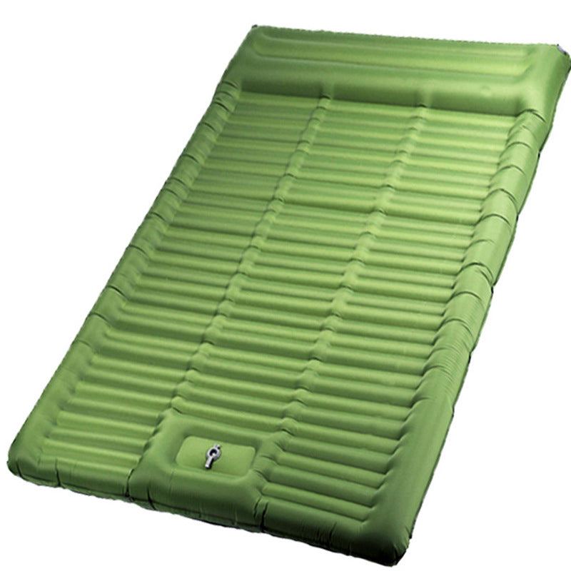 Comfortable and Inflatable Sleeping Mat with Ergonomic Headrest Bowlift