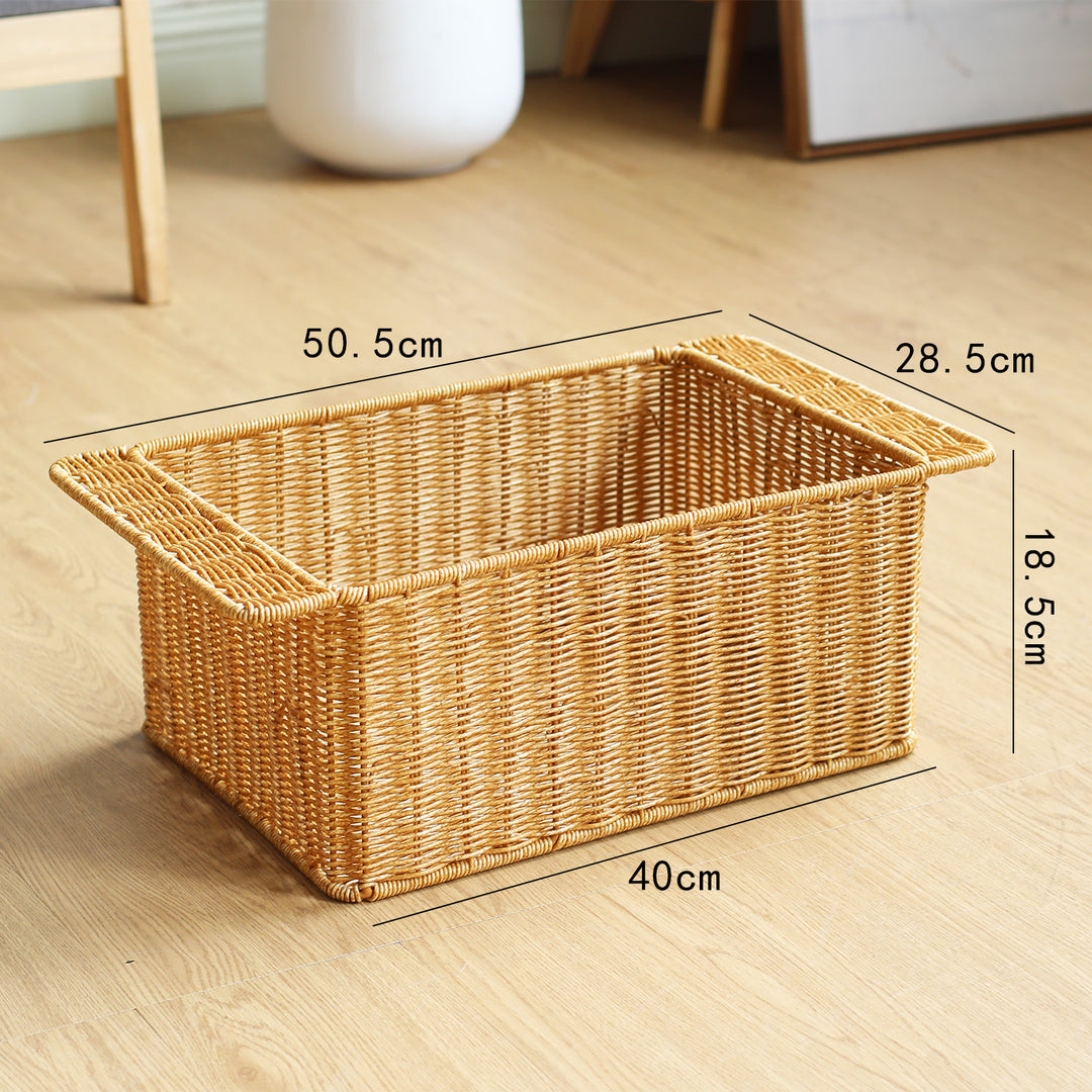 Unisex Rectangular Storage Basket made of high-quality wicker Bowlift