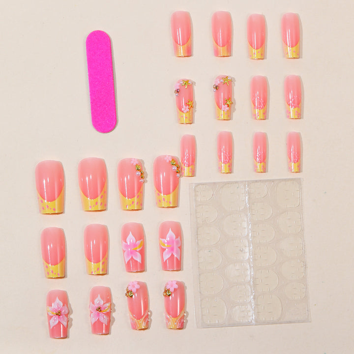 Sea-Inspired Decorative Acrylic Nail Art Extensions Bowlift