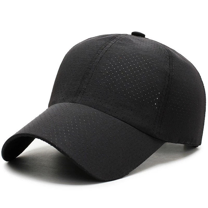 Women's Breathable Sport Cap with Hole Pattern Bowlift