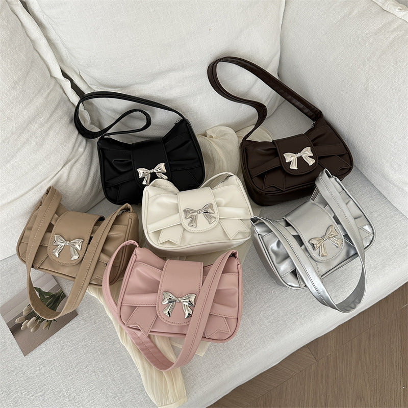 Elegant Bow Accent Shoulder Bag Bowlift