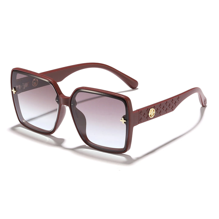 Women oversized square sunglasses with elegant design Bowlift