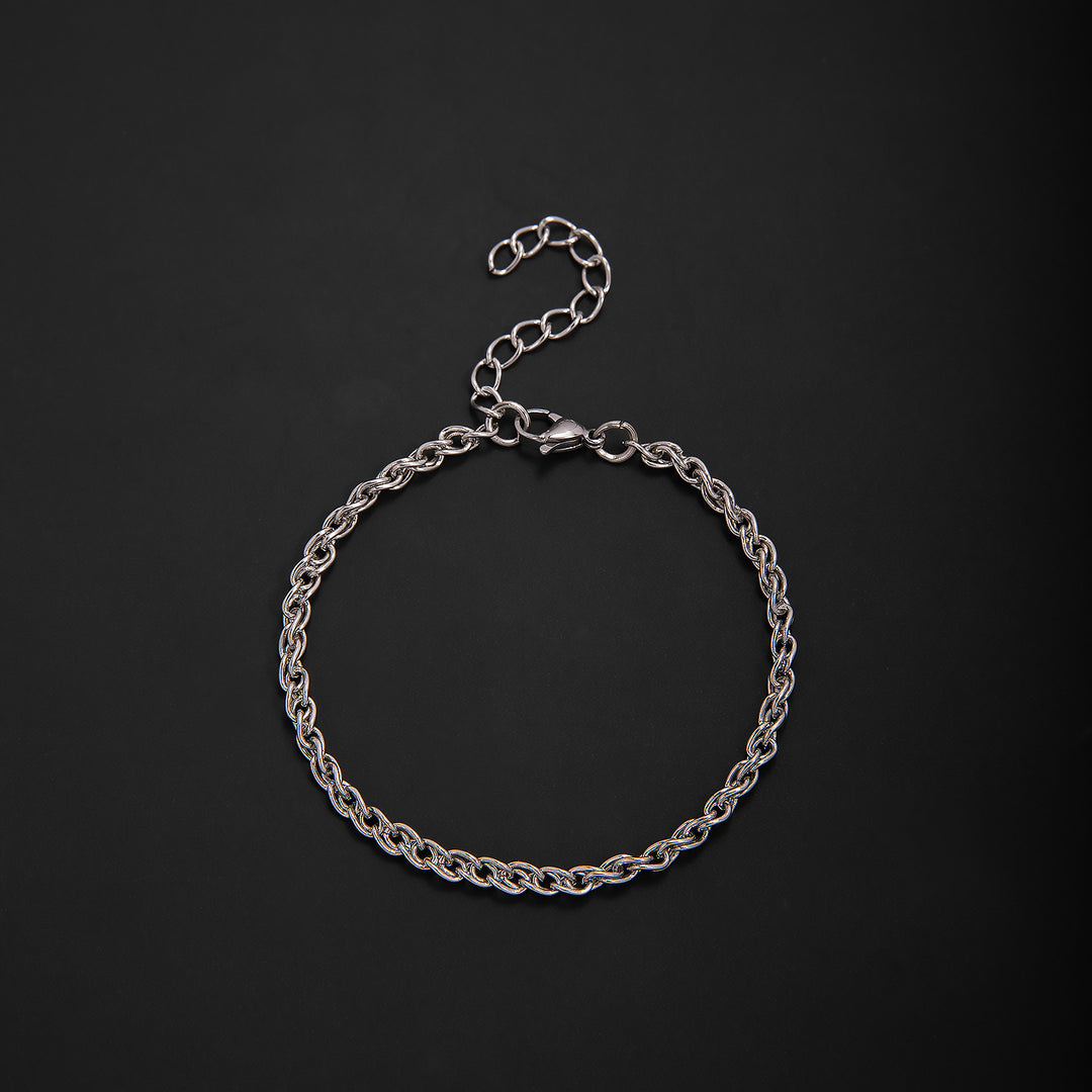 Interlaced Metal Link Bracelet Bowlift